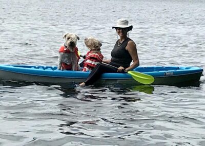 The Malones go kayaking
